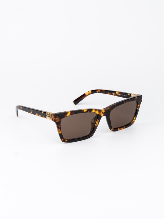 Miu Miu Women Sunglasses Havana Brown Rectangle MUA05S 14L60M NEW AUTHENTIC main image 12